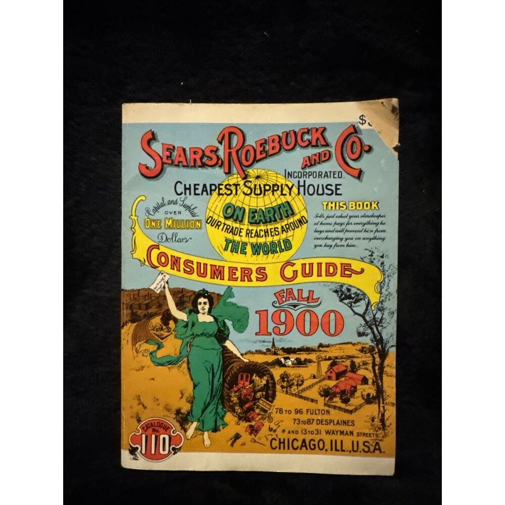 Vintage Sears Roebuck and Co. Fall 1900 Consumers Guide Catalog 1970 Reprint